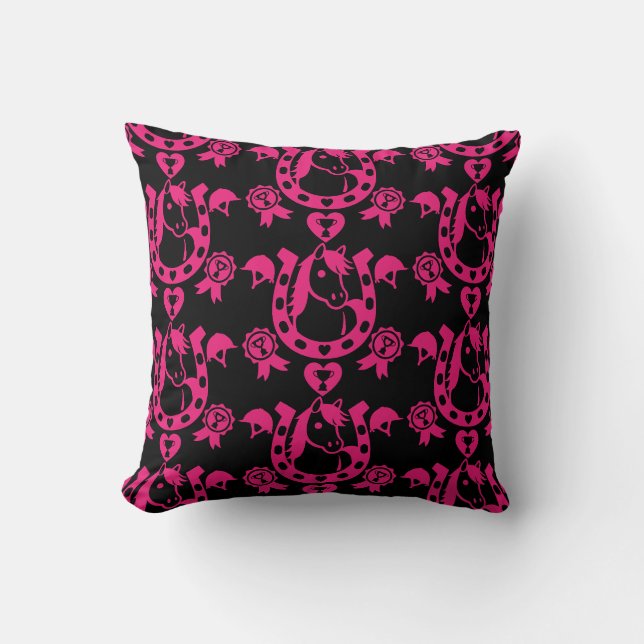 Pony Dressage Home Decor Kudde (Framsida)