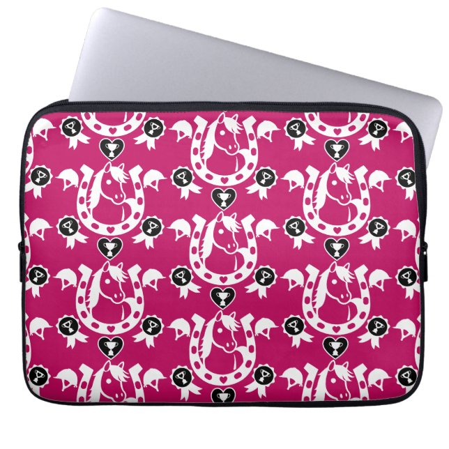 Pony Dressage Home Decor Laptop Fodral (Framsidan)