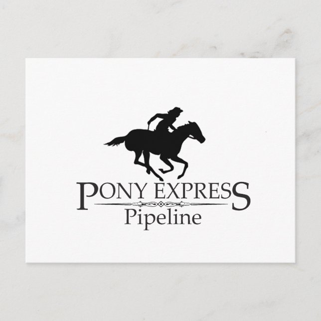 Pony Express Pipeline Vykort (Framsida)