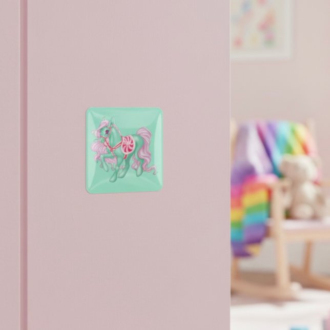 Pony Fyrkantigt Klistermärke (Skapare uppladdad)