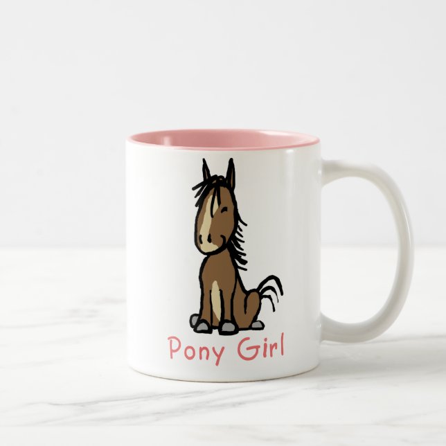 Pony Girl Två-Tonad Mugg (Höger)