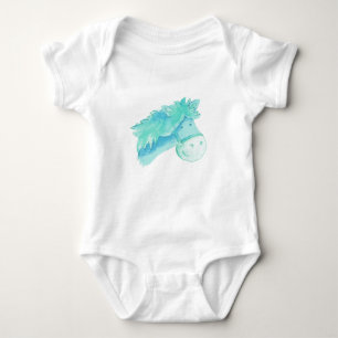 Pony horse aqua children t-shirt