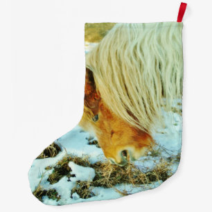 Pony i Snö Stor Julstrumpa