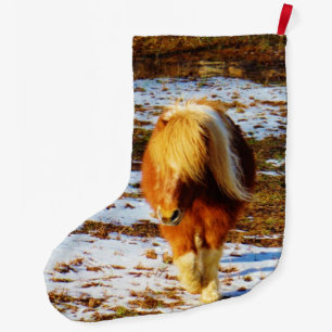 Pony i Snö Stor Julstrumpa