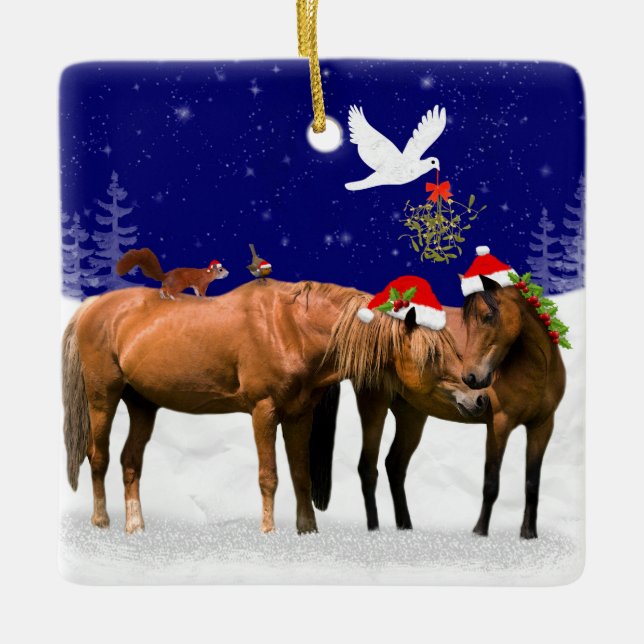 Pony jul Party Ornament (Framsida)