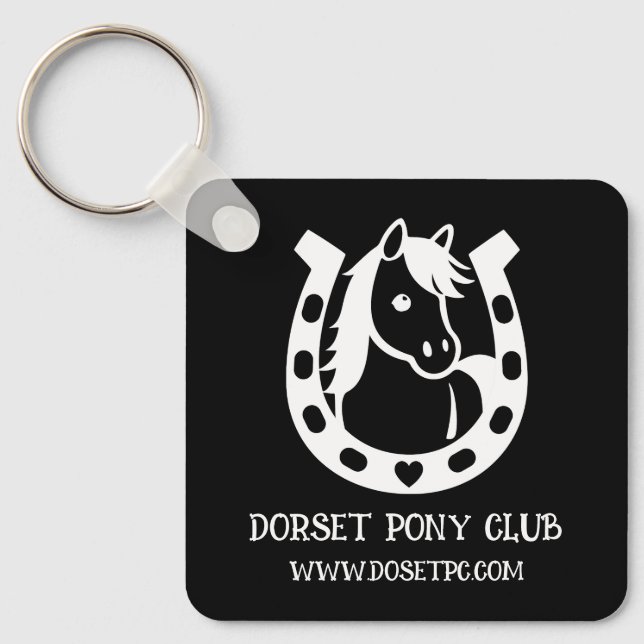 Pony Klubb Rider Nyckelring (Framsida)
