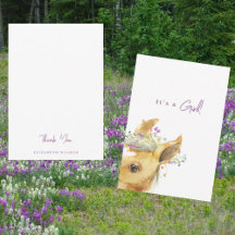 Pony Lavender Baby Shower Blank Tack