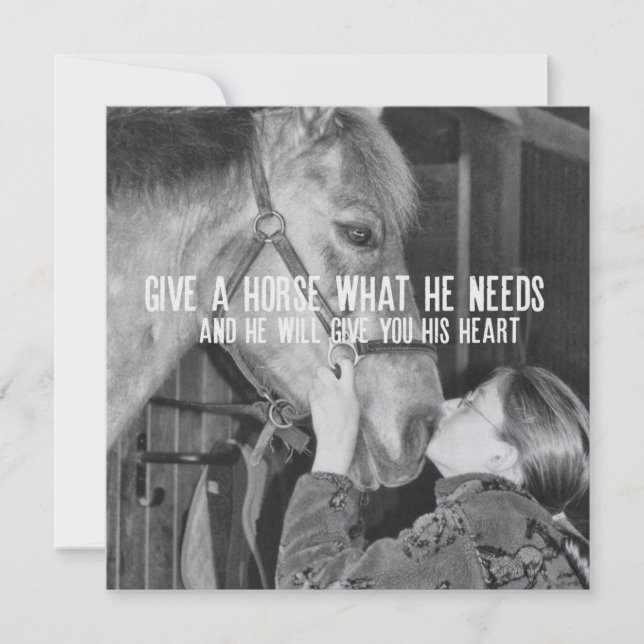 PONY LOVE 5,25 x 5,25 kort (Framsida)