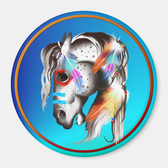 Pony Magnet målat (Framsidan)
