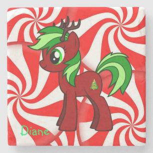 Pony Marble Stone Underlägg jul
