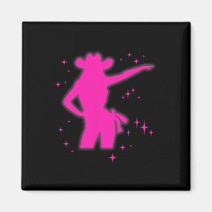 Pony och Heels Älskare Rosa Girls Klubbs Disco Bir Magnet