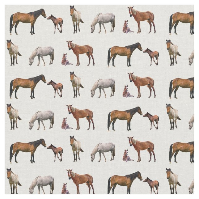 Pony Party Fabric (välj färg) Tyg (Närbild)