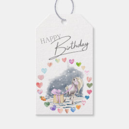 Pony Party Geschenkanhänger für Pferdemädchen Presentetikett