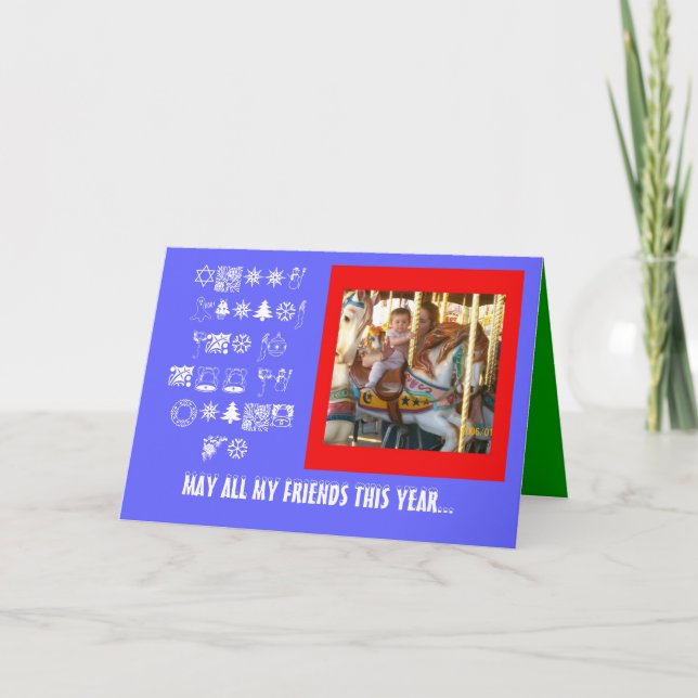 Pony Ride Card Helgkort (Framsida)