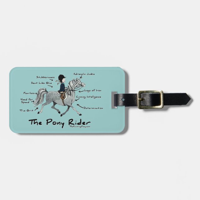 Pony Rider Bagagebricka (Horisontell Framsida)