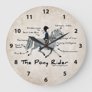 Pony Rider Stor Klocka