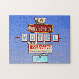 Pony Soldier Motel Sign, Route 66, Tucumcari, N.M. Pussel