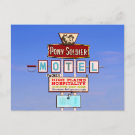 Pony Soldier Motel Sign, Tucumcari, N.M. Vykort