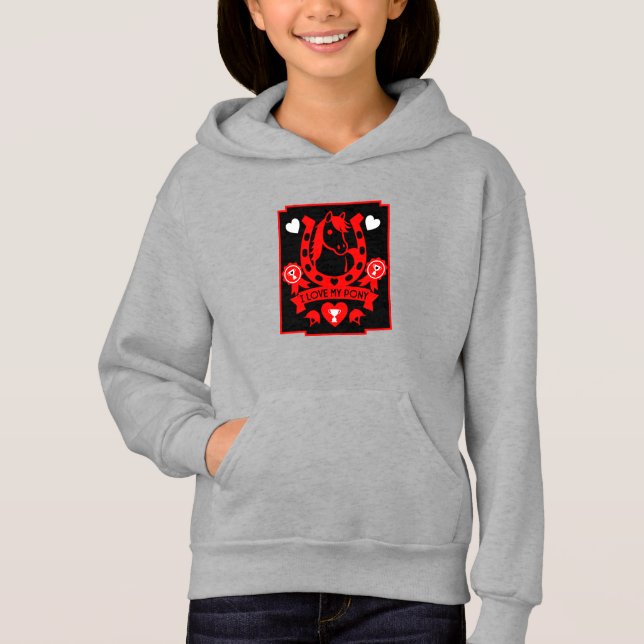 Ponyklubbryttare T Shirt (Framsida)