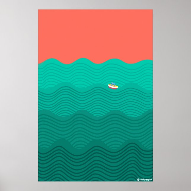Ponyo Inspired Poster (Framsidan)