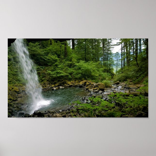 Ponytail Falls, Oregon Poster (Framsidan)