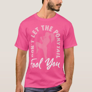Ponytail Mma Thai Boxing Kickboxing Thailand Muay T Shirt