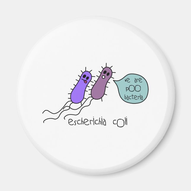 Poo Bacteria Magnet (Framsidan)