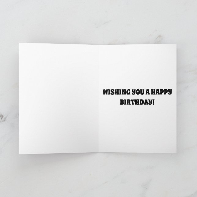 POO Balloons Cake-ungar, söt födelsedag Kort (Inuti)