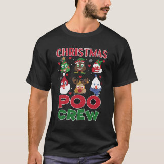 Poo Crew Poop Emoticons T Shirt
