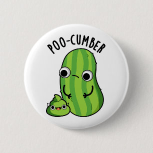 Poo-cumber Funny Cucumber Pun Knapp