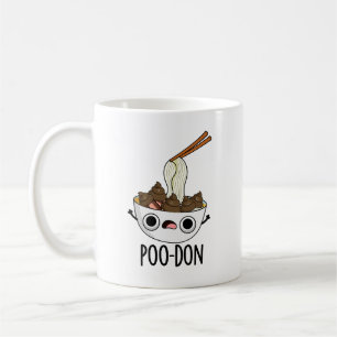 Poo-don Rollig Udon Skämt Kaffemugg