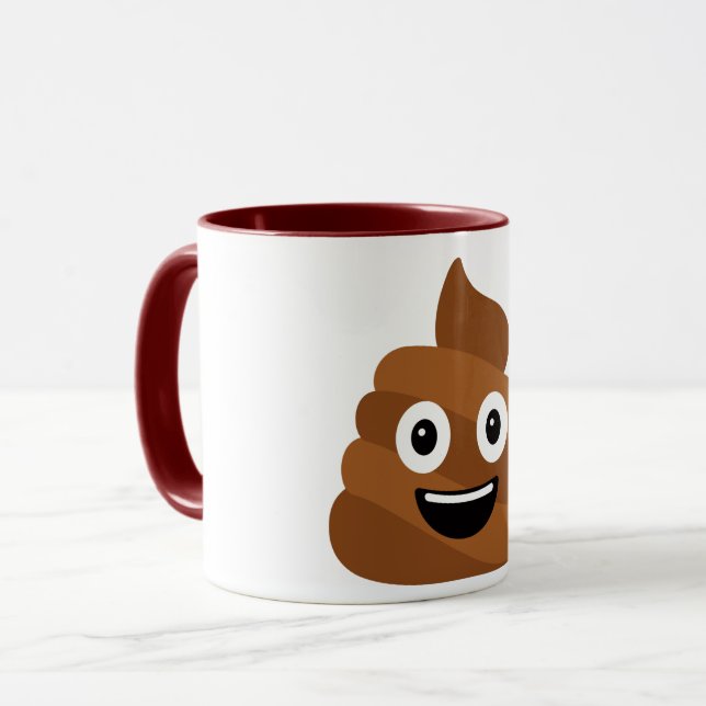 Poo Emoji Coffee Mugg (Framsida vänster)
