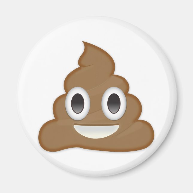 Poo Emoji-pil Magnet (Framsidan)