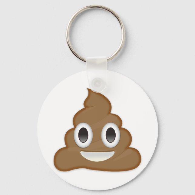 Poo Emoji-pil Nyckelring (Framsida)
