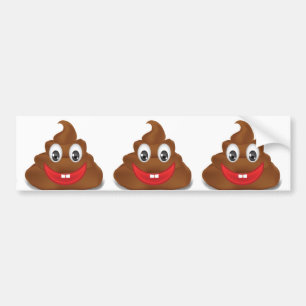 poo emojis bildekal