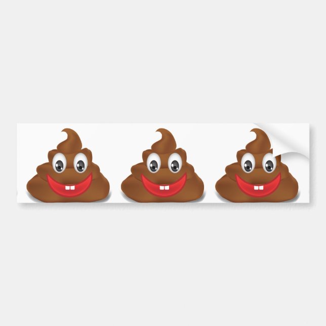 poo emojis bildekal (Framsidan)