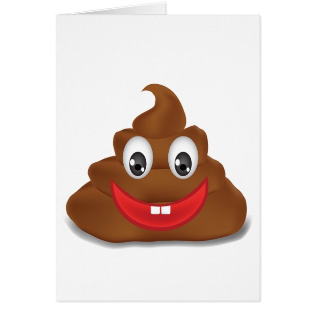 poo emojis hälsningskort (Framsidan)