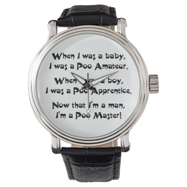 Poo Master Armbandsur (Framsida)