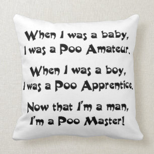 Poo Master Kudde