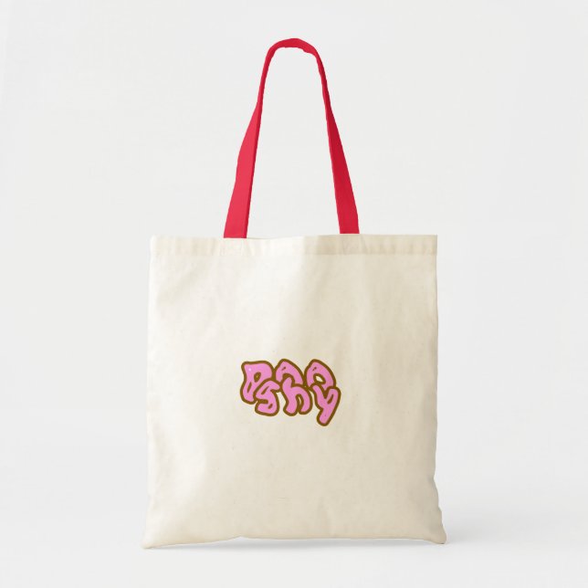 Poo shy Tote Bag Tygkasse (Framsidan)