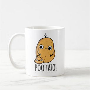 Poo-tato Funny Veggie Poop Pun Kaffemugg