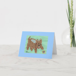 Poochies noterar kortet (hundkortet) kort