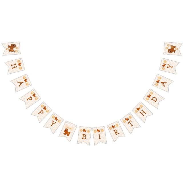 Poochtastic GRATTIS PÅ FÖDELSEDAGEN Namn Opt på Fl Vimplar (Alla)