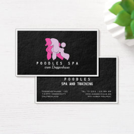 Poodlar Spa-kort Visitkort