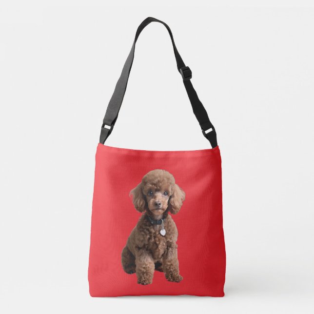 Poodle Chic” – Plyscha Poodle Axelväska (Baksida)