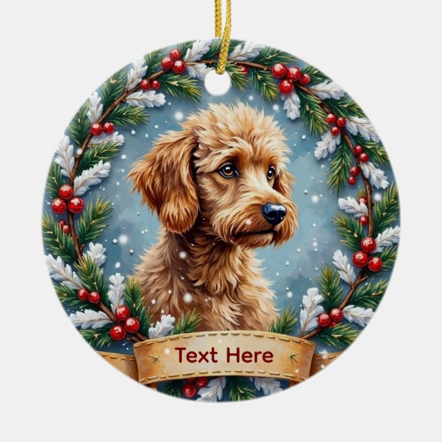 Poodle Christmas Ornament (Framsidan)