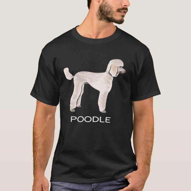 Poodle Crazy Dog T Shirt (Framsida)
