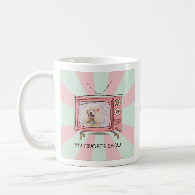 Poodle custom photo mug personalized dog mom  kaffemugg (Vänster)