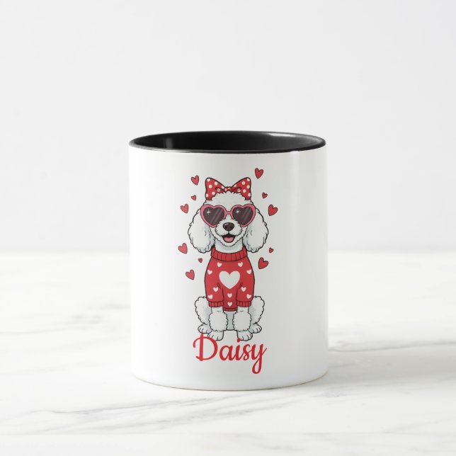 Poodle dog coffee mug Valentine's Day 2026 Mugg (Center)