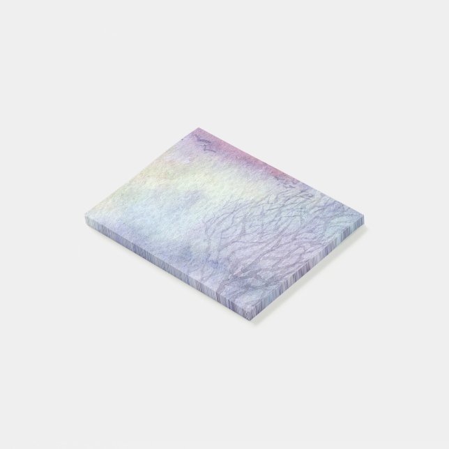 Poodle hund tittar till inspirationen från stjärna post-it block (Vinklad)